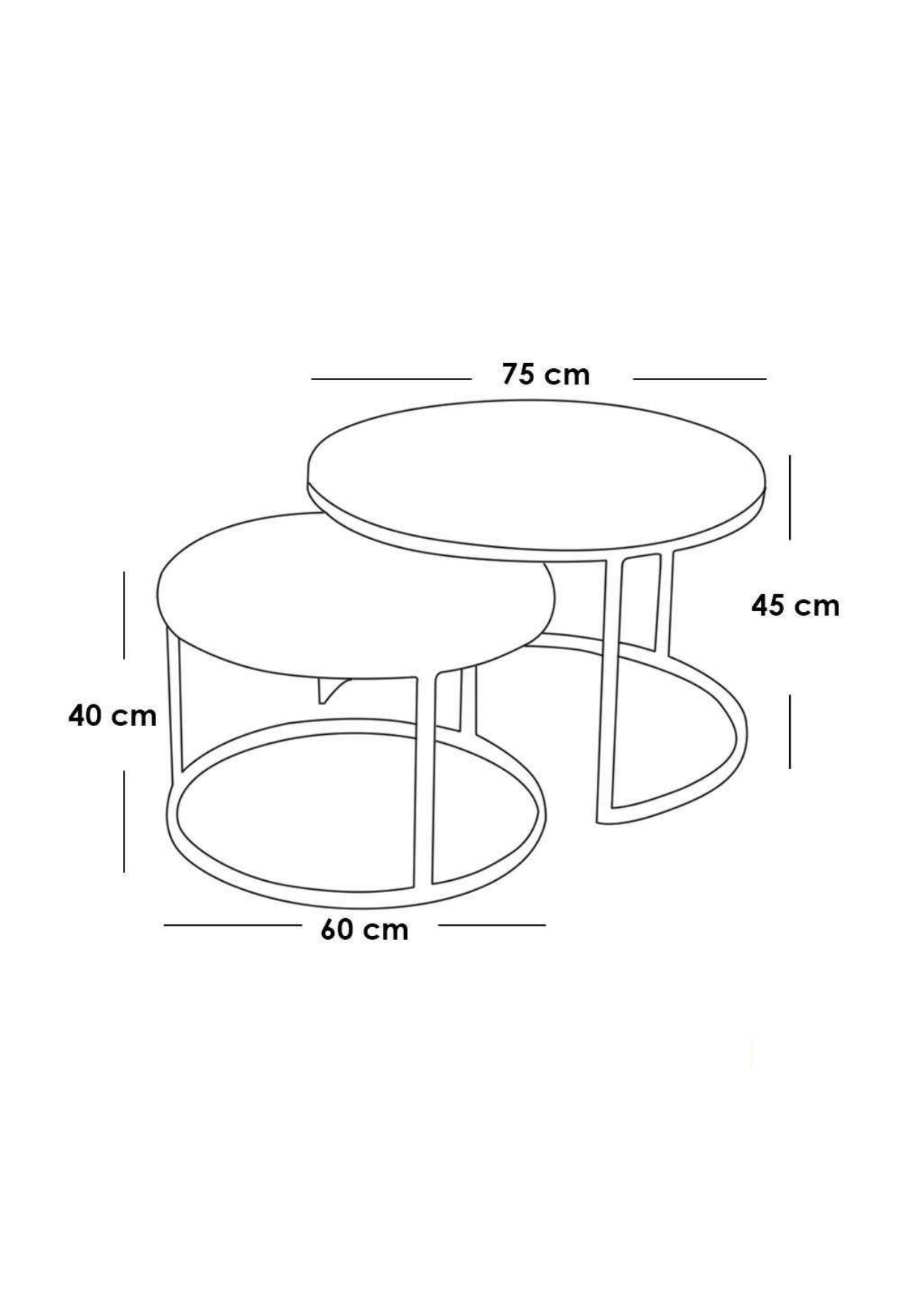 Golden Duo – Center Table Set
