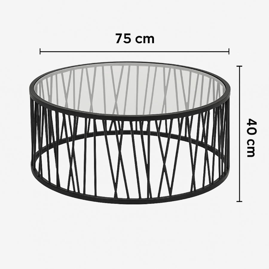 Midnight Glass – Center Table